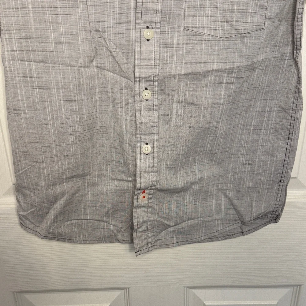 NWOT Sonoma Kids Gray Plaid Button Down Shirt